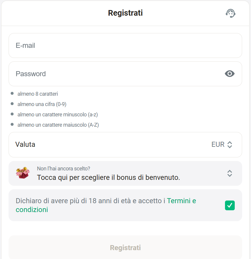 Royalsea registration form