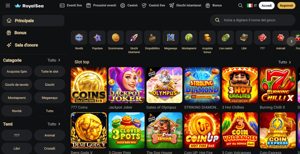Royalsea casino slots